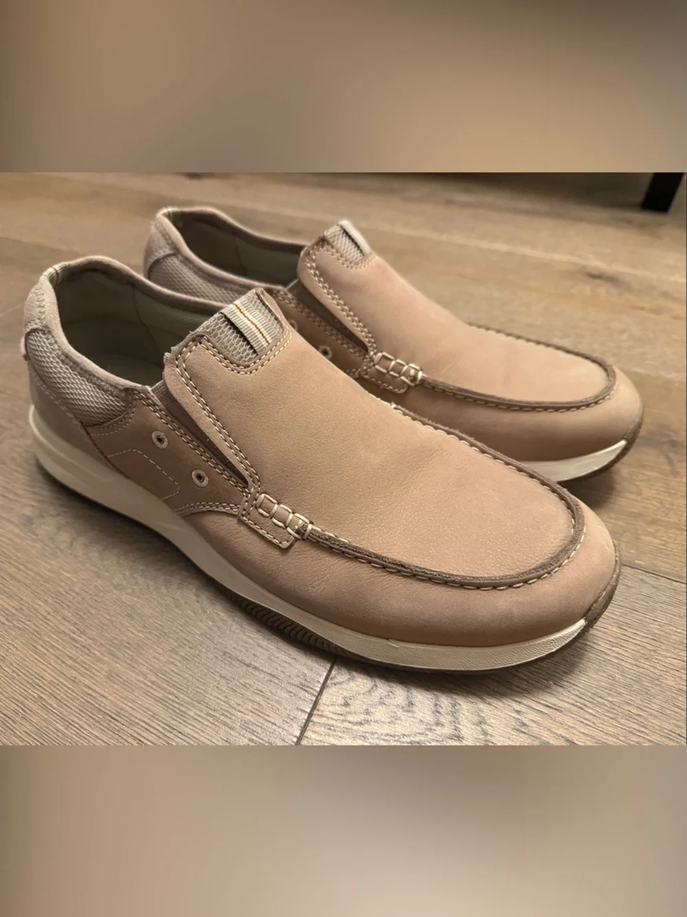 Clarks Sailview Step Men's Slip-On Loafers in Taupe Brown NWOT